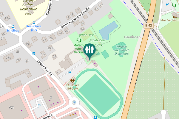 Map showing location of Linzer Straße 25a Toilet