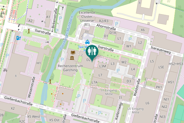 Map showing location of Boltzmannstraße 2 Toilet