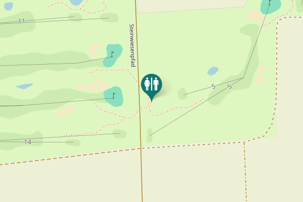 Map showing location of Steinwiesenpfad Toilet