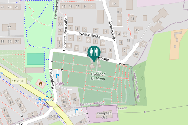 Map showing location of Sonnenstraße 6 Toilet