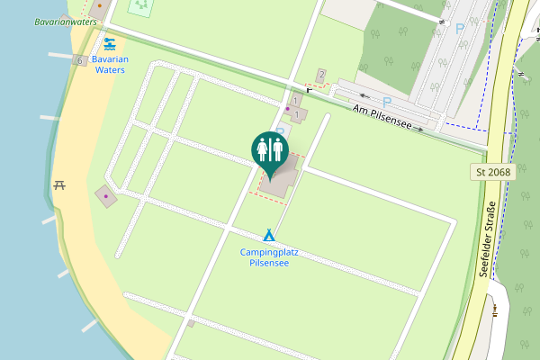 Map showing location of Am Pilsensee 1 Toilet