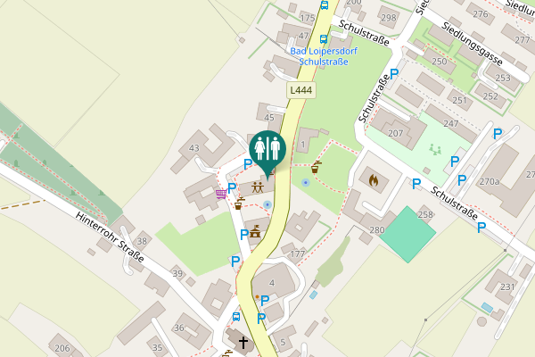 Map showing location of Am Dorfplatz 44 Toilet