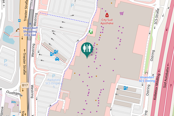 Map showing location of Ostring 115 Toilet
