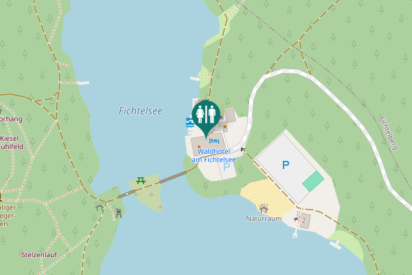 Map showing location of Am Fichtelsee 1 Toilet
