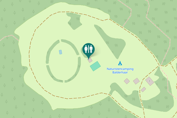 Map showing location of 1 Toilet