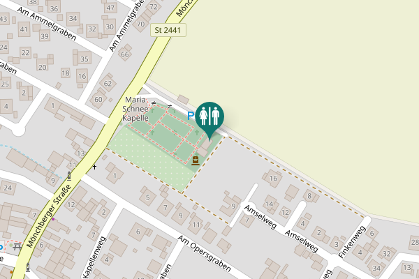 Map showing location of Amselweg 9 Toilet