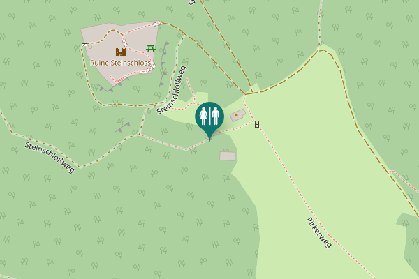 Map showing location of Pirkerweg Toilet