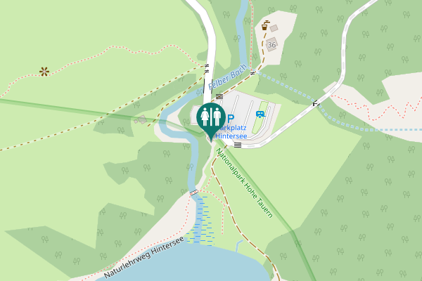 Map showing location of Mittersill Toilet