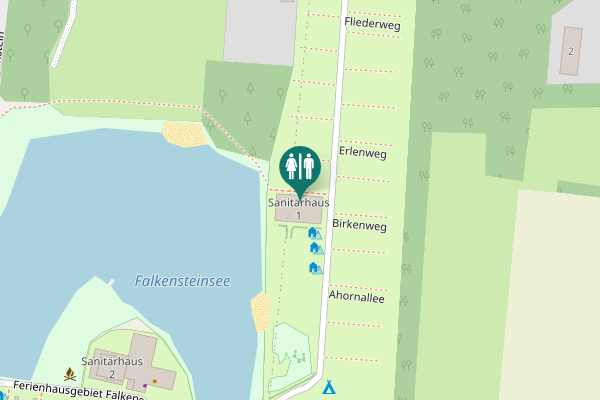 Map showing location of Fichtenweg Toilet