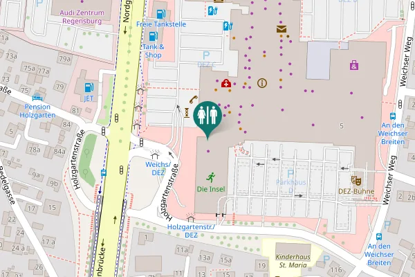 Map showing location of Weichser Weg 5 Toilet