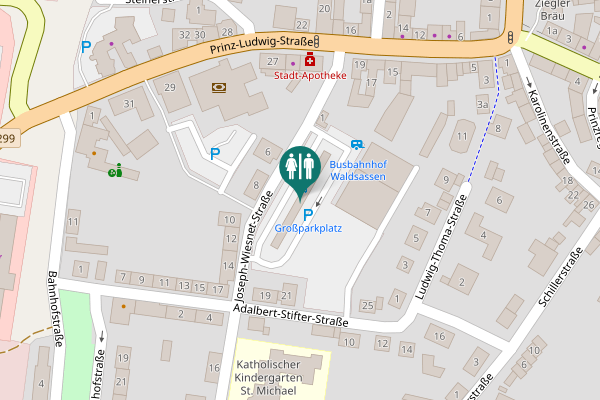 Map showing location of Joseph-Wiesnet-Straße 6 Toilet