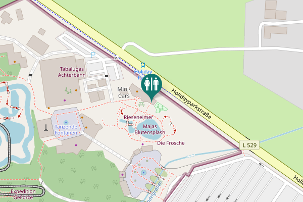 Map showing location of Holidayparkstraße Toilet