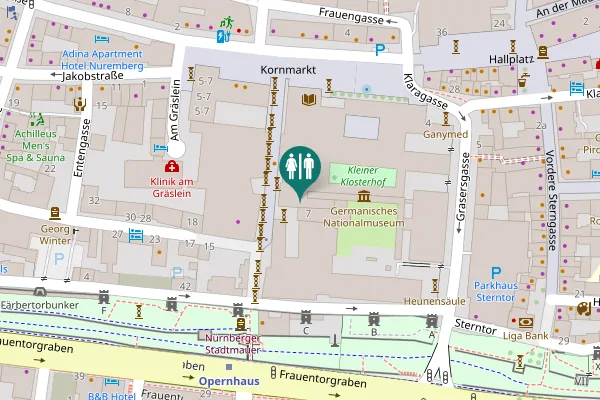 Map showing location of Kartäusergasse 7 Toilet