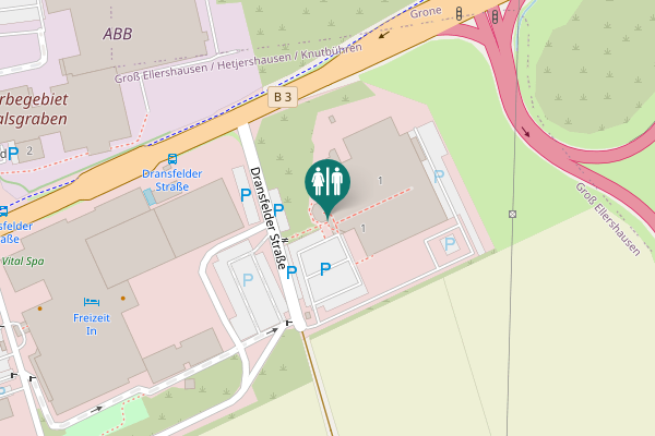 Map showing location of Dransfelder Straße 1 Toilet