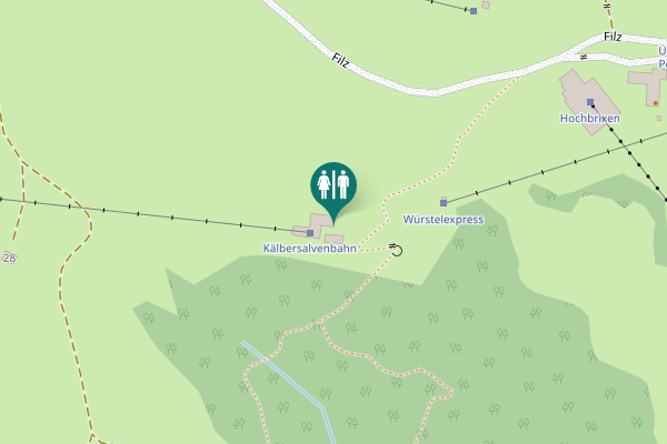 Map showing location of Filz 3 Toilet