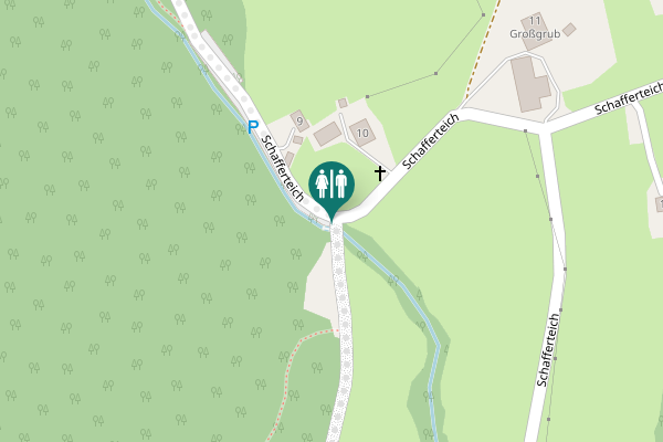 Map showing location of Schafferteich Toilet
