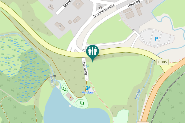 Map showing location of L 385 Toilet