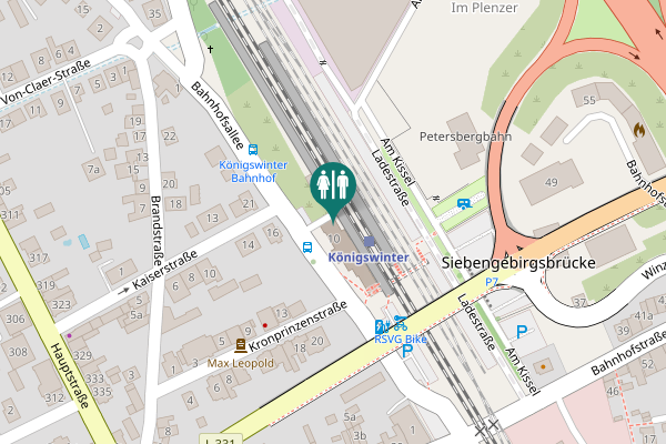 Map showing location of Bahnhofsallee 10 Toilet