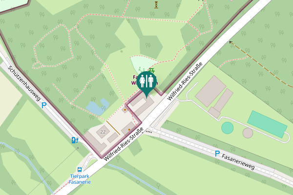 Map showing location of Wilfried-Ries-Straße 22 Toilet