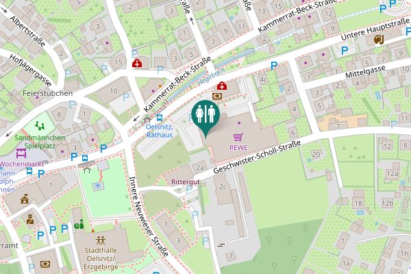 Map showing location of Untere Hauptstraße 2b Toilet