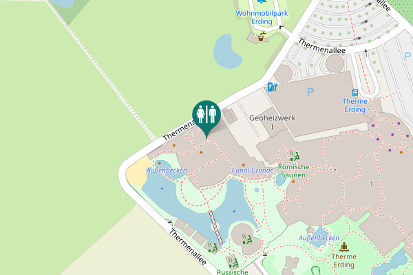 Map showing location of Thermenallee 1 Toilet