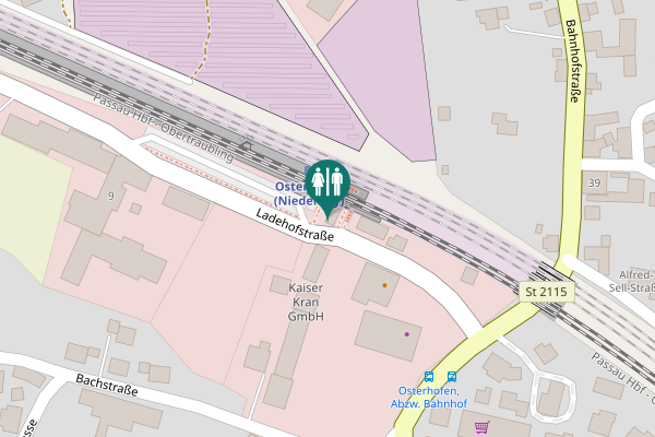 Map showing location of Ladehofstraße 3 Toilet