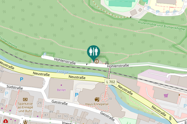 Map showing location of Höhlenstraße 20 Toilet