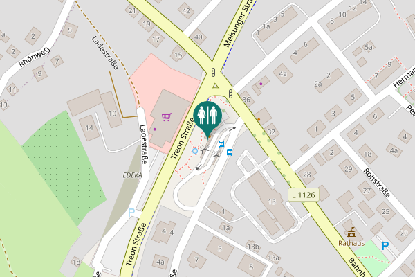 Map showing location of Eisenbahnstraße 2 Toilet