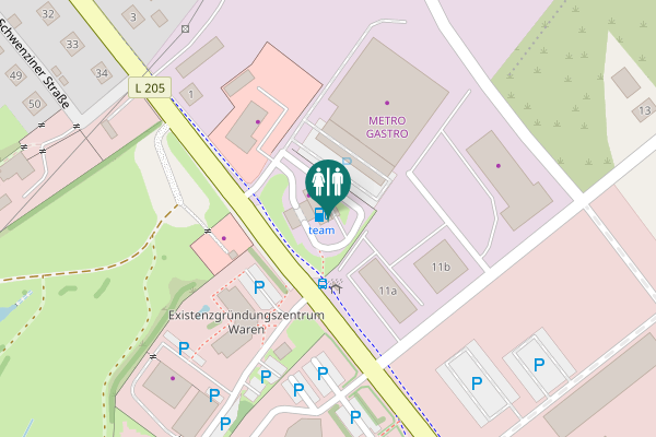 Map showing location of Warendorfer Straße 13 Toilet