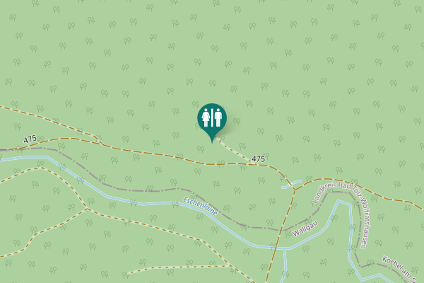 Map showing location of 475 Toilet