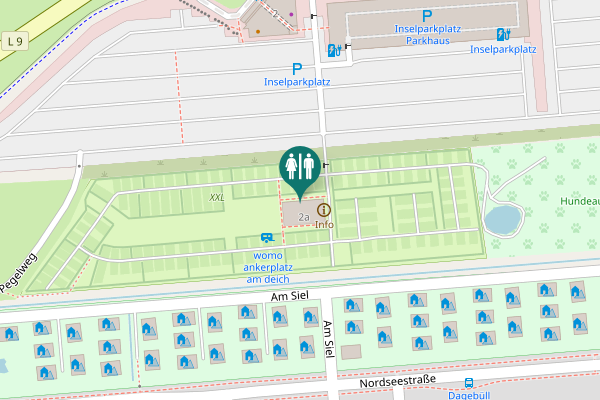 Map showing location of Fährhafenstraße 2a Toilet