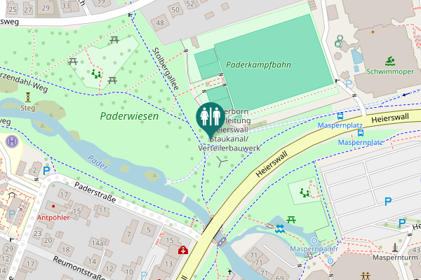 Map showing location of Franz-Schwarzendahl-Weg Toilet