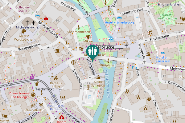 Map showing location of Nette Toilette