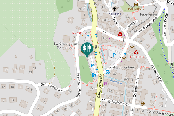 Map showing location of Louis-Buchelt-Straße 1 Toilet