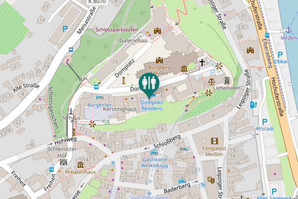 Map showing location of Domplatz 7 Toilet