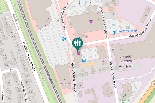 Map showing location of Hubert-Vergölst-Straße 18 Toilet