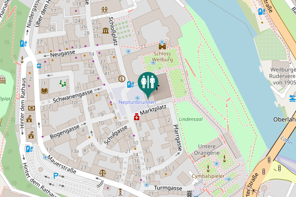 Map showing location of Marktplatz 3a Toilet