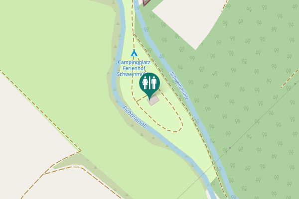 Map showing location of Campingplatzzufahrt 1 Toilet