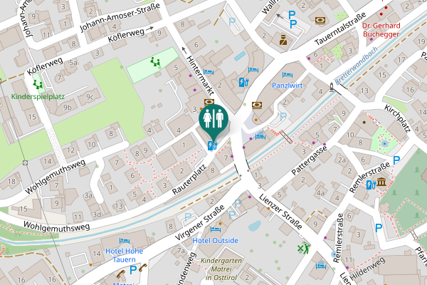 Map showing location of Rauterplatz 1 Toilet