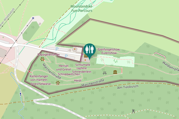Map showing location of Am Ettelsberg 2 Toilet