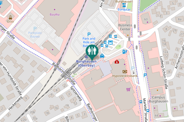 Map showing location of Berliner Platz 2 Toilet