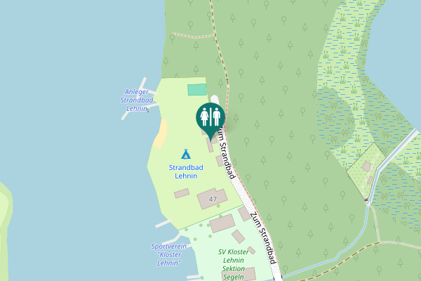 Map showing location of Zum Strandbad 49 Toilet