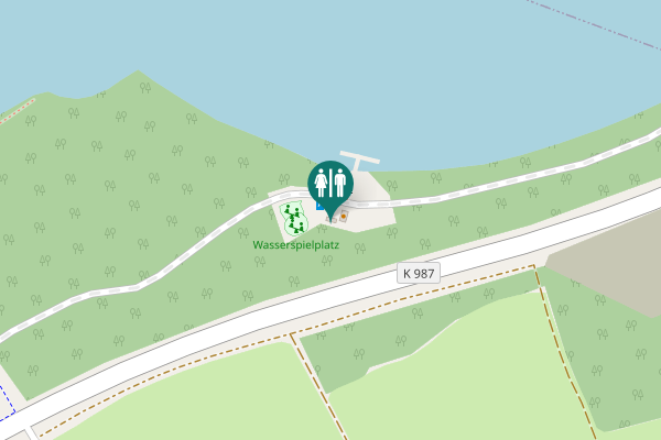 Map showing location of K 987 Toilet