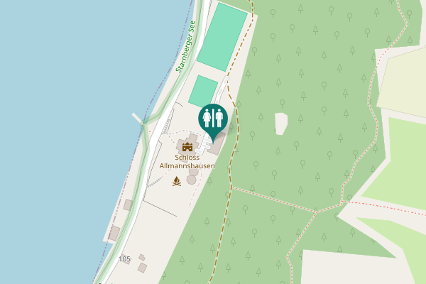 Map showing location of Assenbucher Straße 101 Toilet