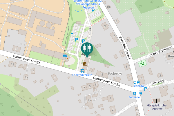 Map showing location of Damerower Straße 6 Toilet