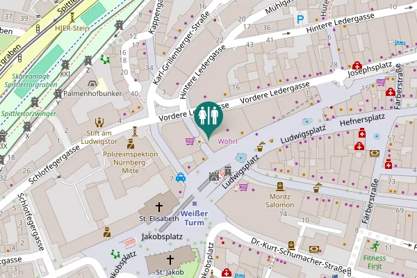 Map showing location of Schlüsselstraße 8 Toilet