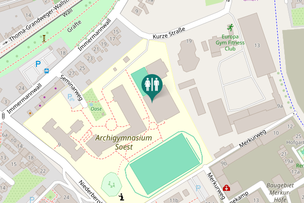 Map showing location of Niederbergheimer Straße 9 Toilet