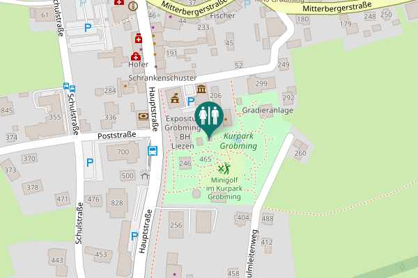 Map showing location of Hauptstraße 261 Toilet