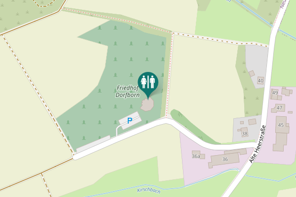 Map showing location of Neuhof Toilet