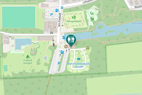 Map showing location of Am Freibad 13 Toilet
